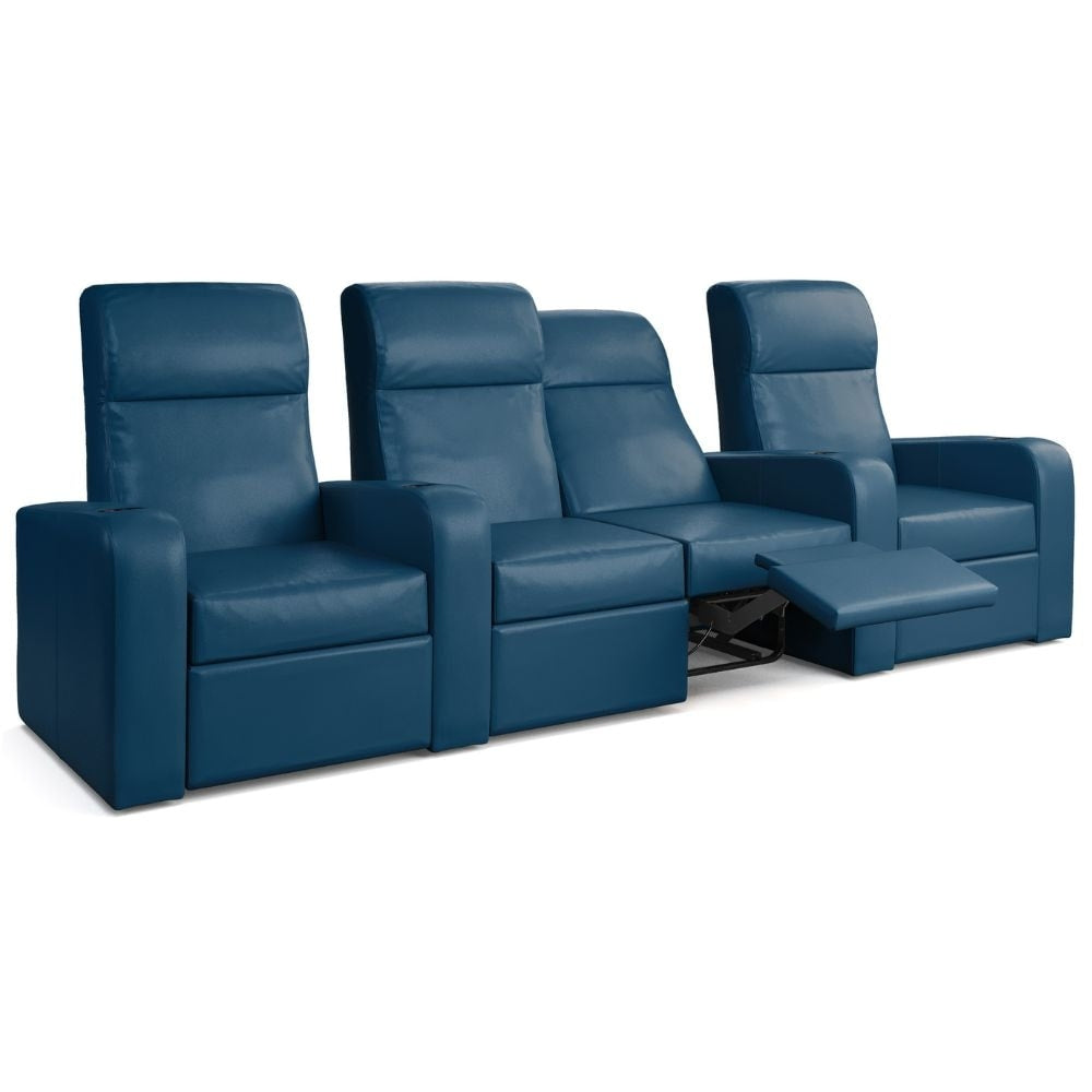 Moovia Ibiza Essentials 2 4 Seat Cinema Chair with Love Seat in Dekoma Sorono Velvet 22