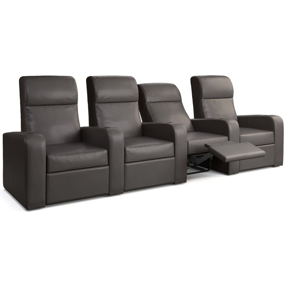 Moovia Ibiza Essentials 2 4 Seat Cinema Chair with Love Seat in Dekoma Sorono Velvet 72