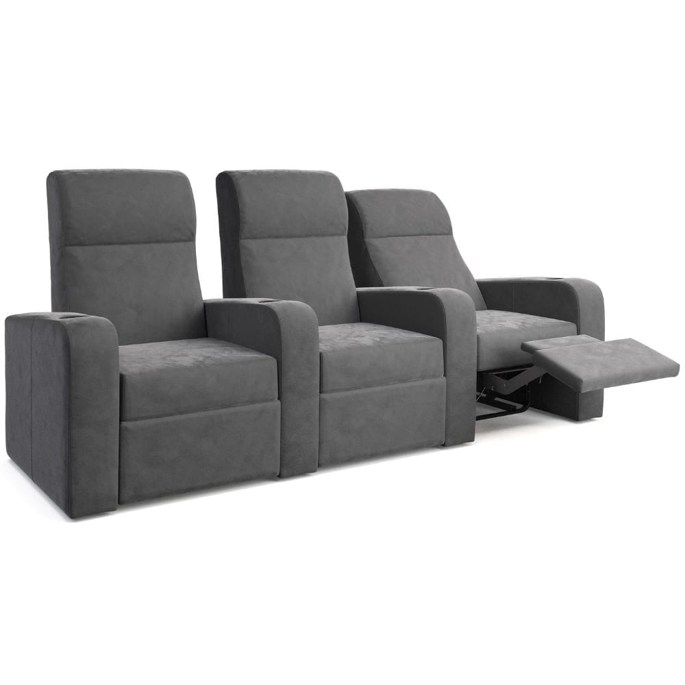 Moovia Ibiza Essentials 2 4 Seat Cinema Chair with Love Seat in Dekoma Sorono Velvet 77