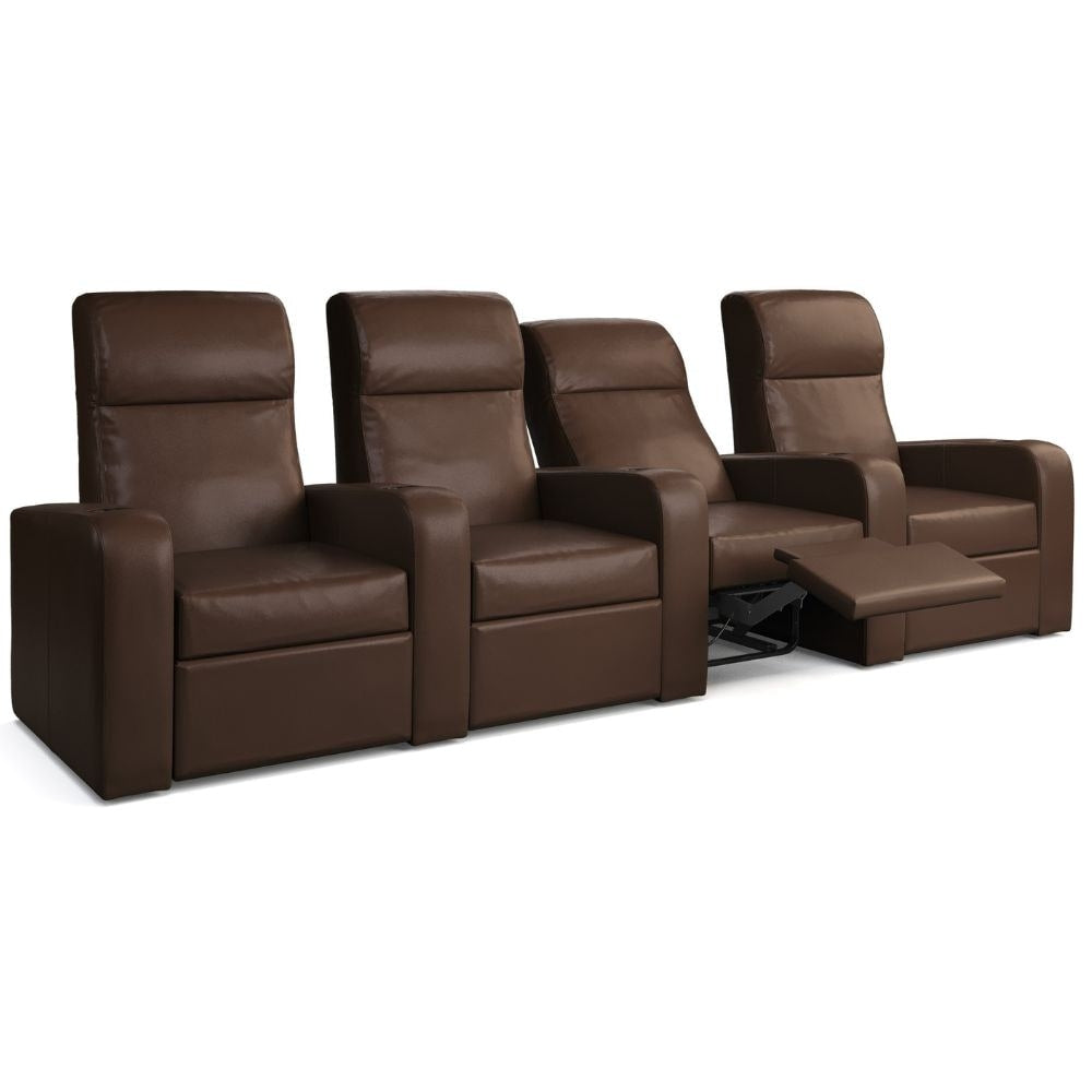 Moovia Ibiza Essentials 2 4 Seat Cinema Chair with Love Seat in Dekoma Sorono Velvet 86