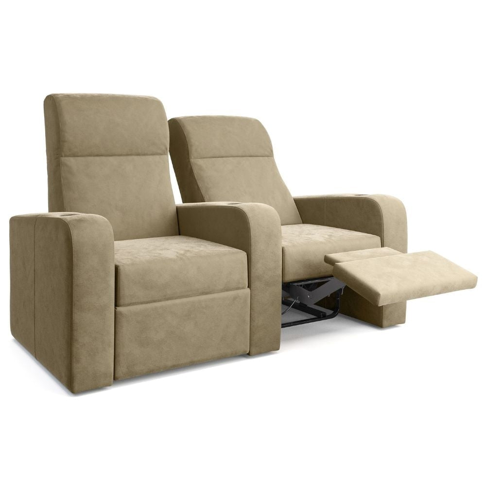 Moovia Ibiza Essentials 2 or 4 Seat Cinema Chair with Love Seat in Madras Leather 94