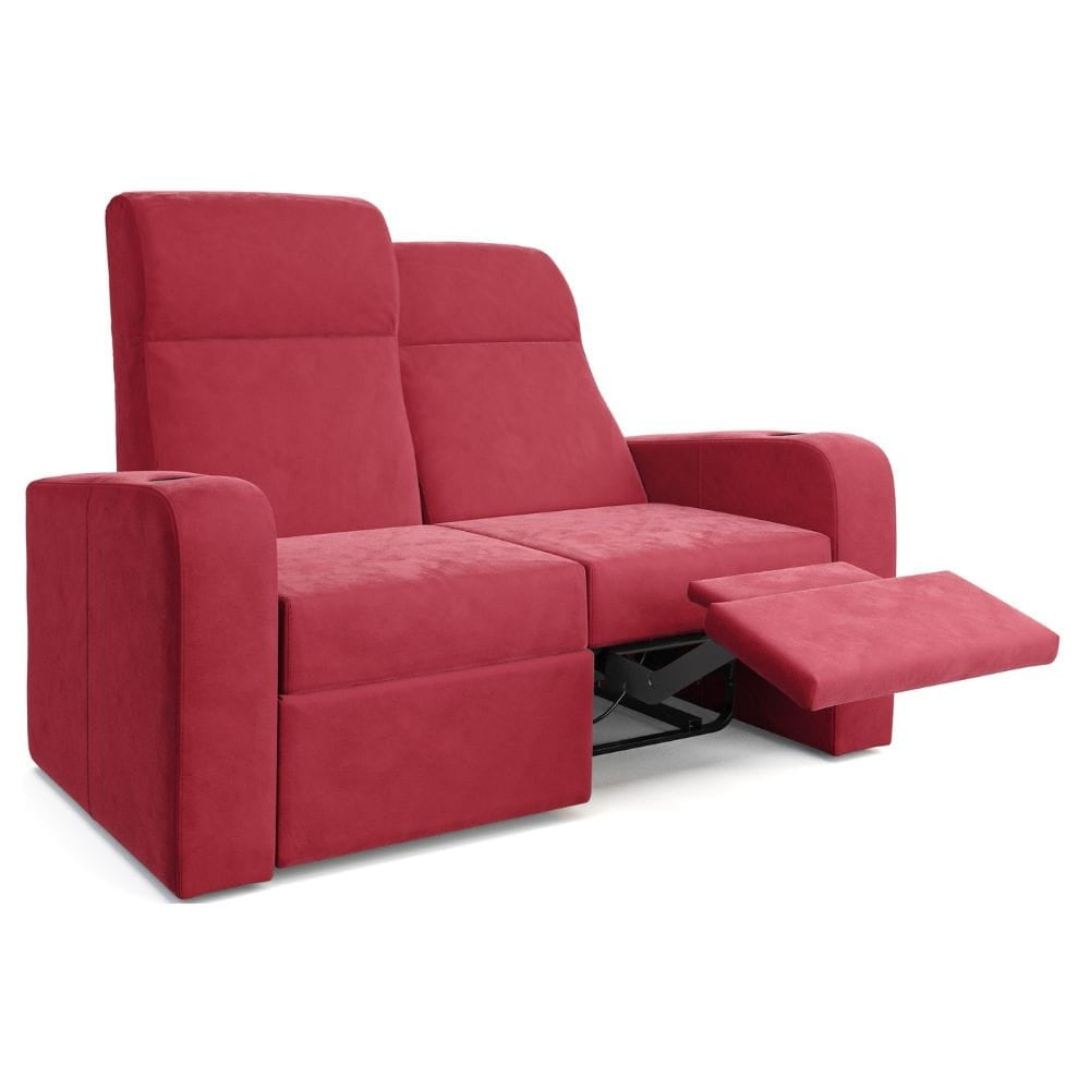 Moovia Ibiza Essentials 2 or 4 Seat Cinema Chair with Love Seat in Madras Leather 105