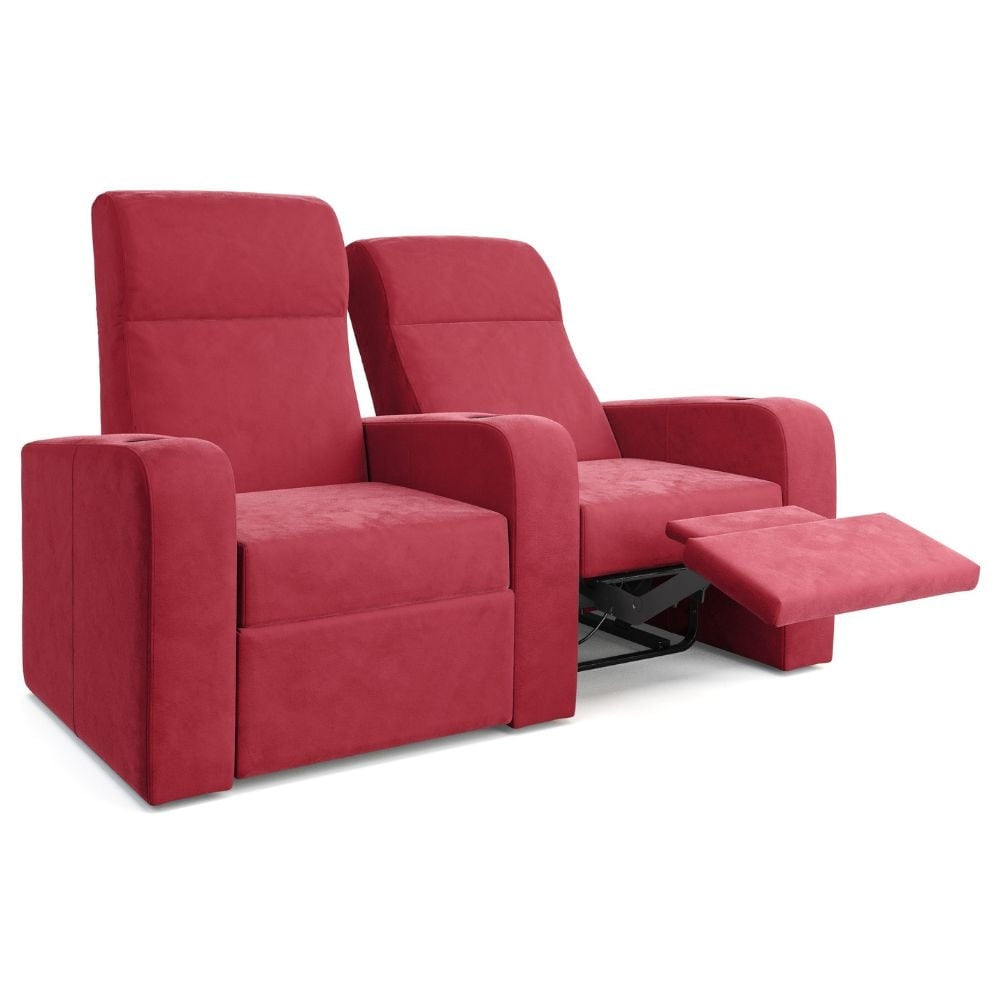 Moovia Ibiza Essentials 2 or 4 Seat Cinema Chair with Love Seat in Madras Leather 106