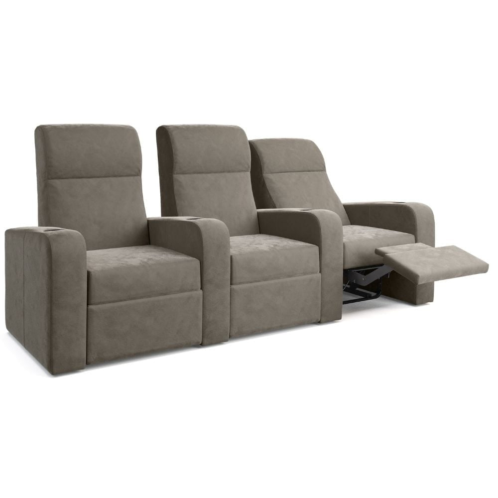 Moovia Ibiza Essentials 2 or 4 Seat Cinema Chair with Love Seat in Madras Leather 115