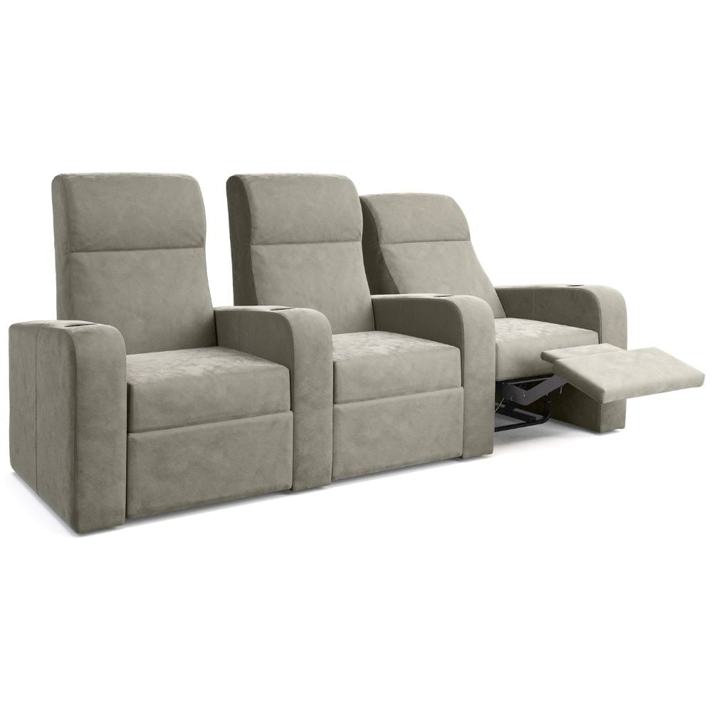Moovia Ibiza Essentials 2 or 4 Seat Cinema Chair with Love Seat in Madras Leather 125