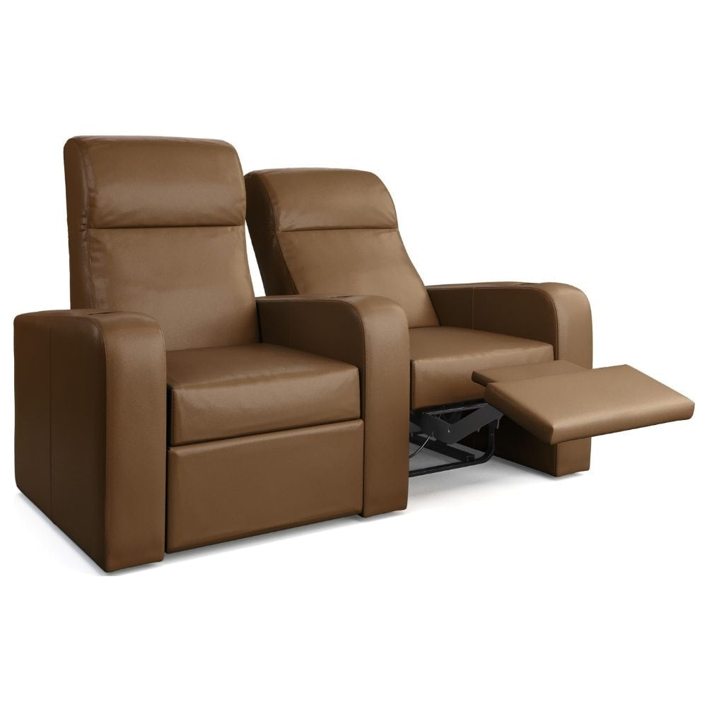 Moovia Ibiza Essentials 2 or 4 Seat Cinema Chair with Love Seat in Madras Leather 39