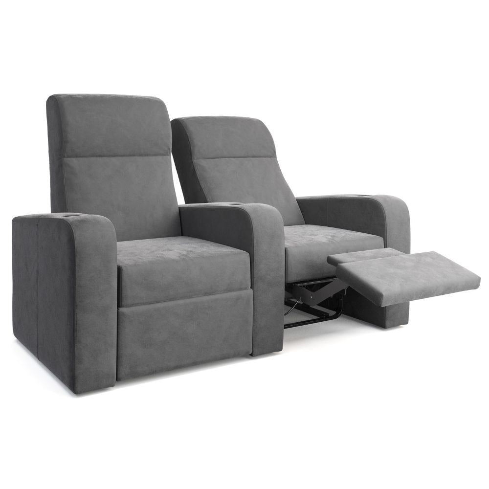 Moovia Ibiza Essentials 2 or 4 Seat Cinema Chair with Love Seat in Madras Leather 69