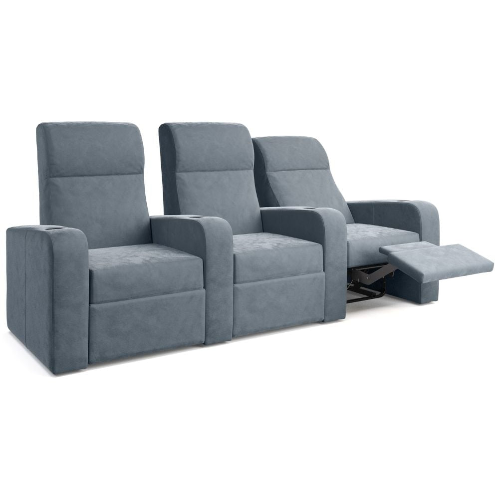 Moovia Ibiza Essentials 2 or 4 Seat Cinema Chair with Love Seat in Madras Leather 83
