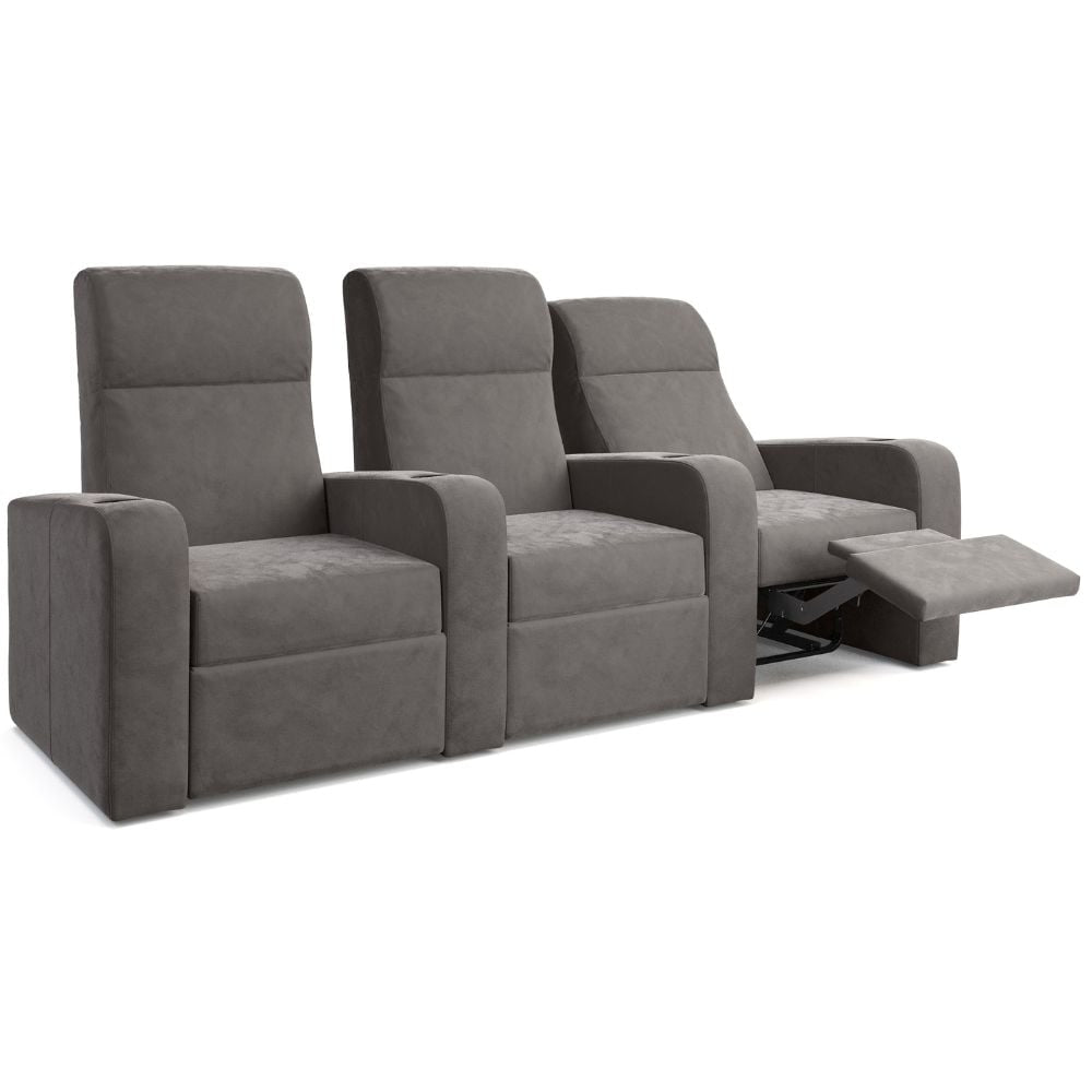 Moovia Ibiza Essentials 2 or 4 Seat Cinema Chair with Love Seat in Madras Leather 9