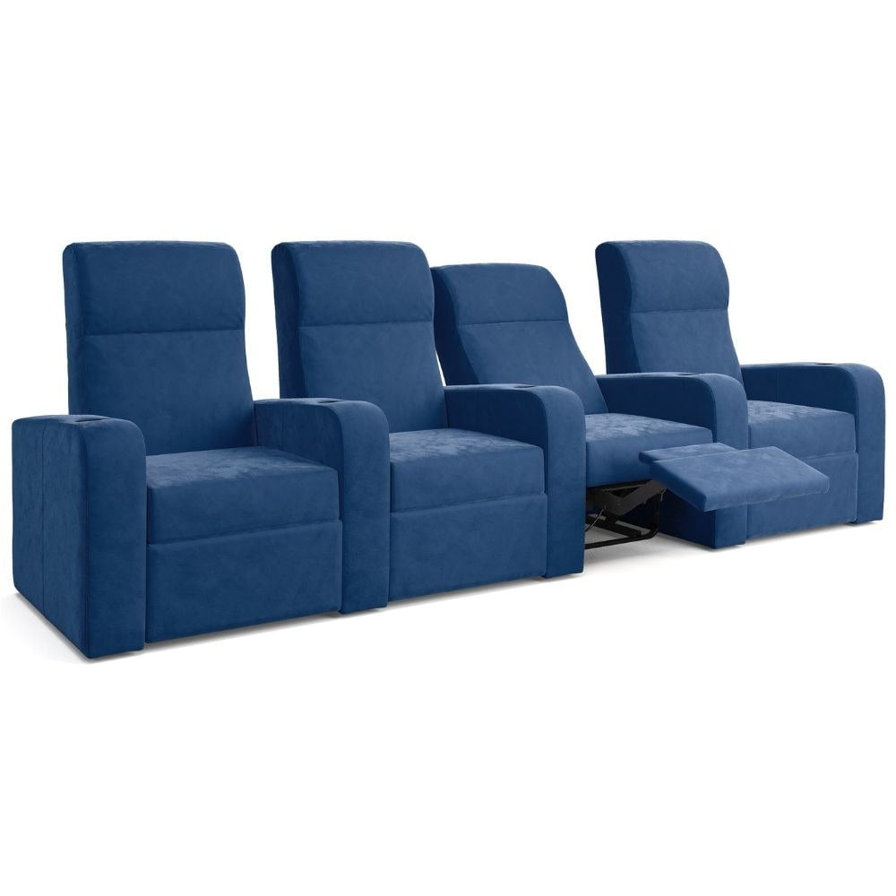 Moovia Ibiza Essentials 2 or 4 Seat Cinema Chair with Love Seat in Madras Leather
