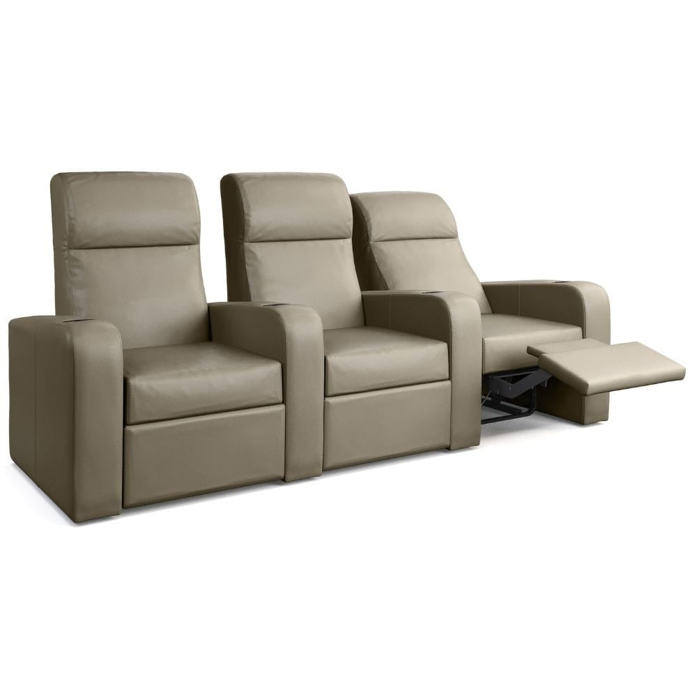 Moovia Ibiza Essentials 2 or 4 Seat Cinema Chair with Love Seat in Madras Leather