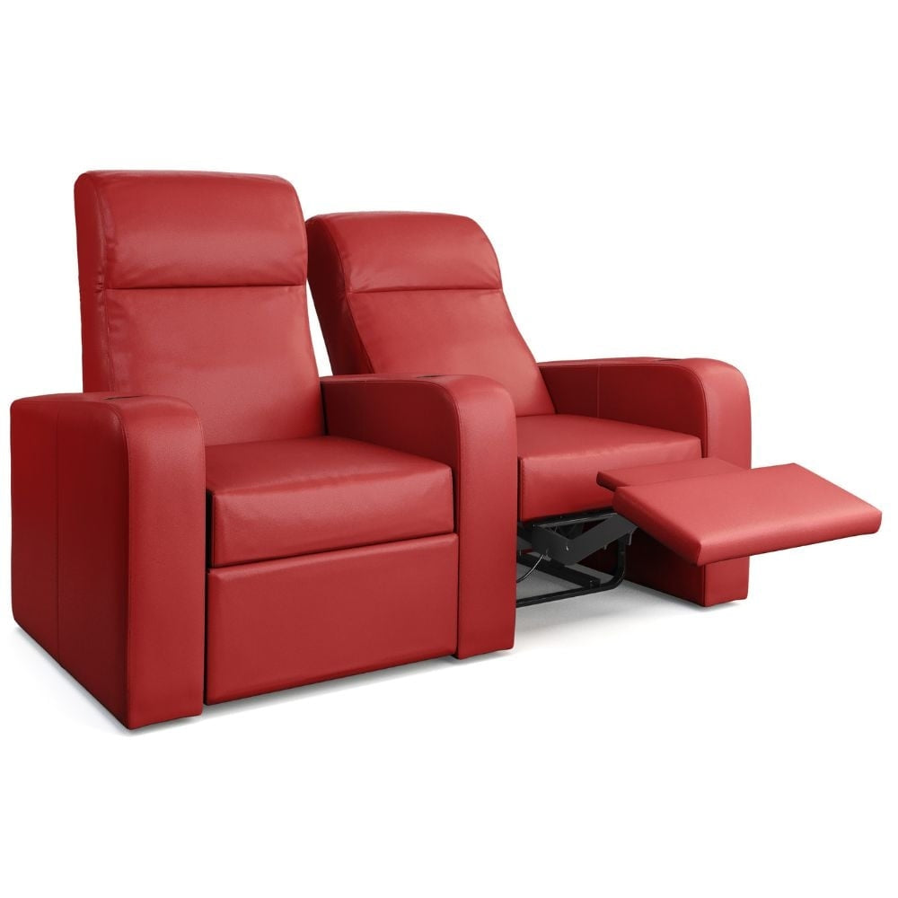 Moovia Ibiza Essentials 2 or 4 Seat Cinema Chair with Love Seat in Madras Leather