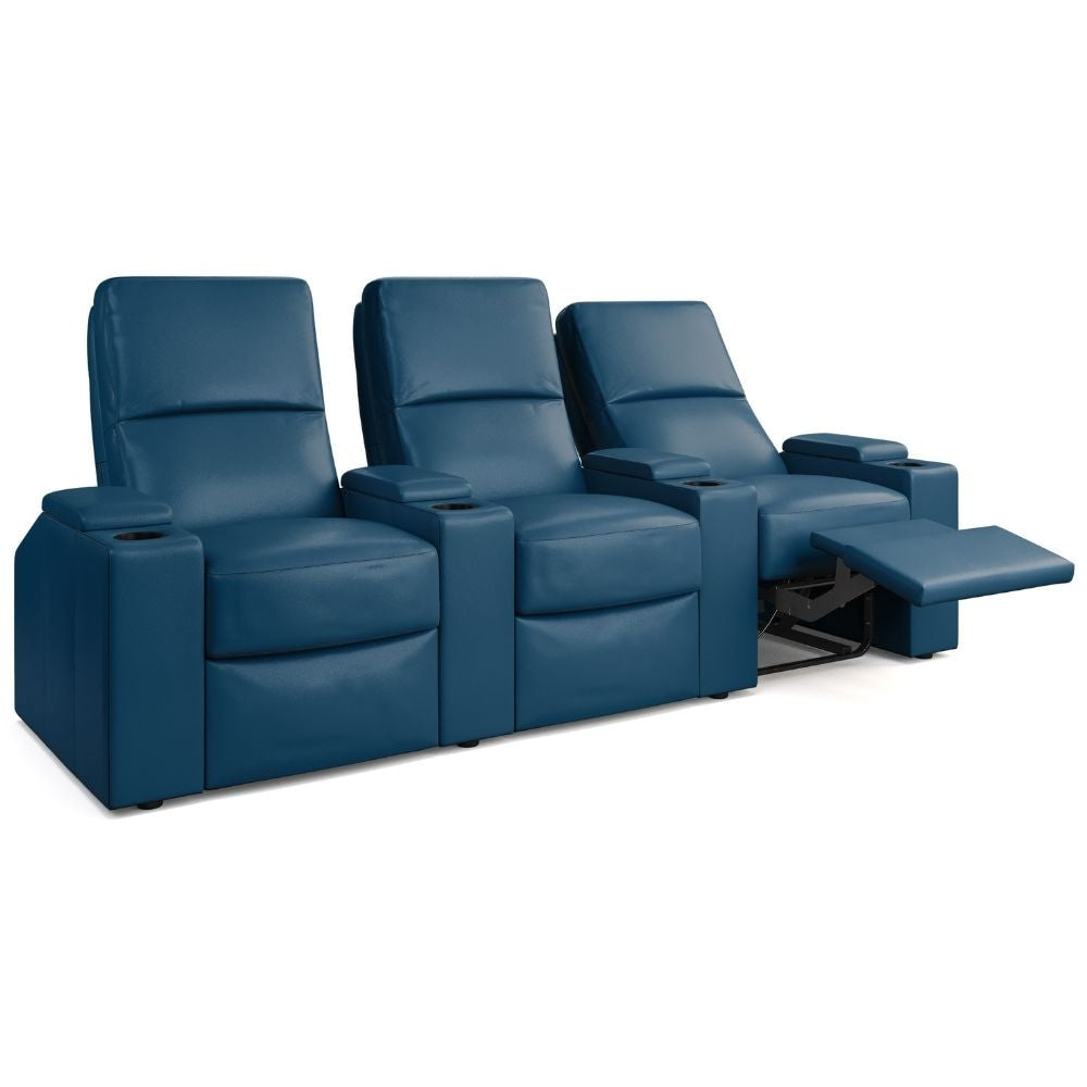 Moovia Venice Essentials 2 or 4 Seat Cinema Chair with Love Seat in Dekoma Sorono Velvet 8