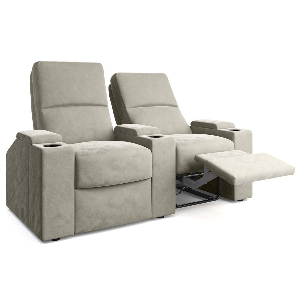Moovia Venice Essentials Single, Double, Triple or 4 Seat Cinema Chair in Dekoma Sorono Velvet 3