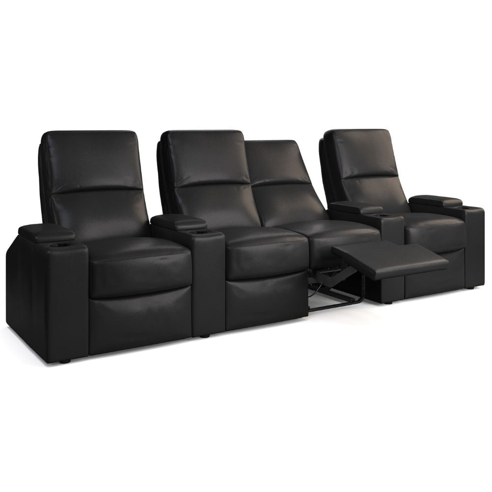 Moovia Venice Essentials Single, Double, Triple or 4 Seat Cinema Chair in Dekoma Sorono Velvet 95