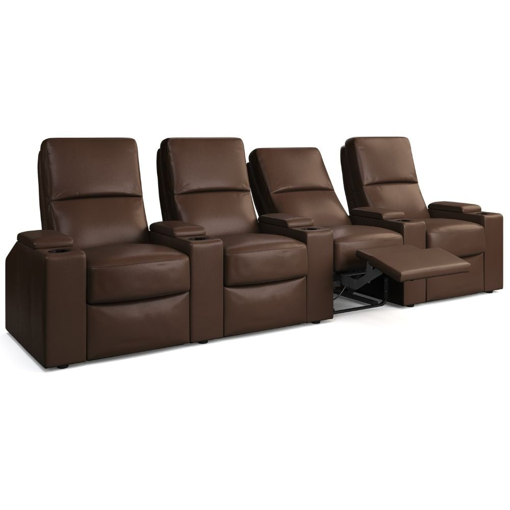 Moovia Venice Essentials Single, Double, Triple or 4 Seat Cinema Chair in Madras Leather 81