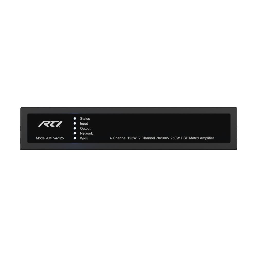 RTI 4 Channel 125W DSP Matrix Audio Amplifier With 2 Channel 100V Line, 250W