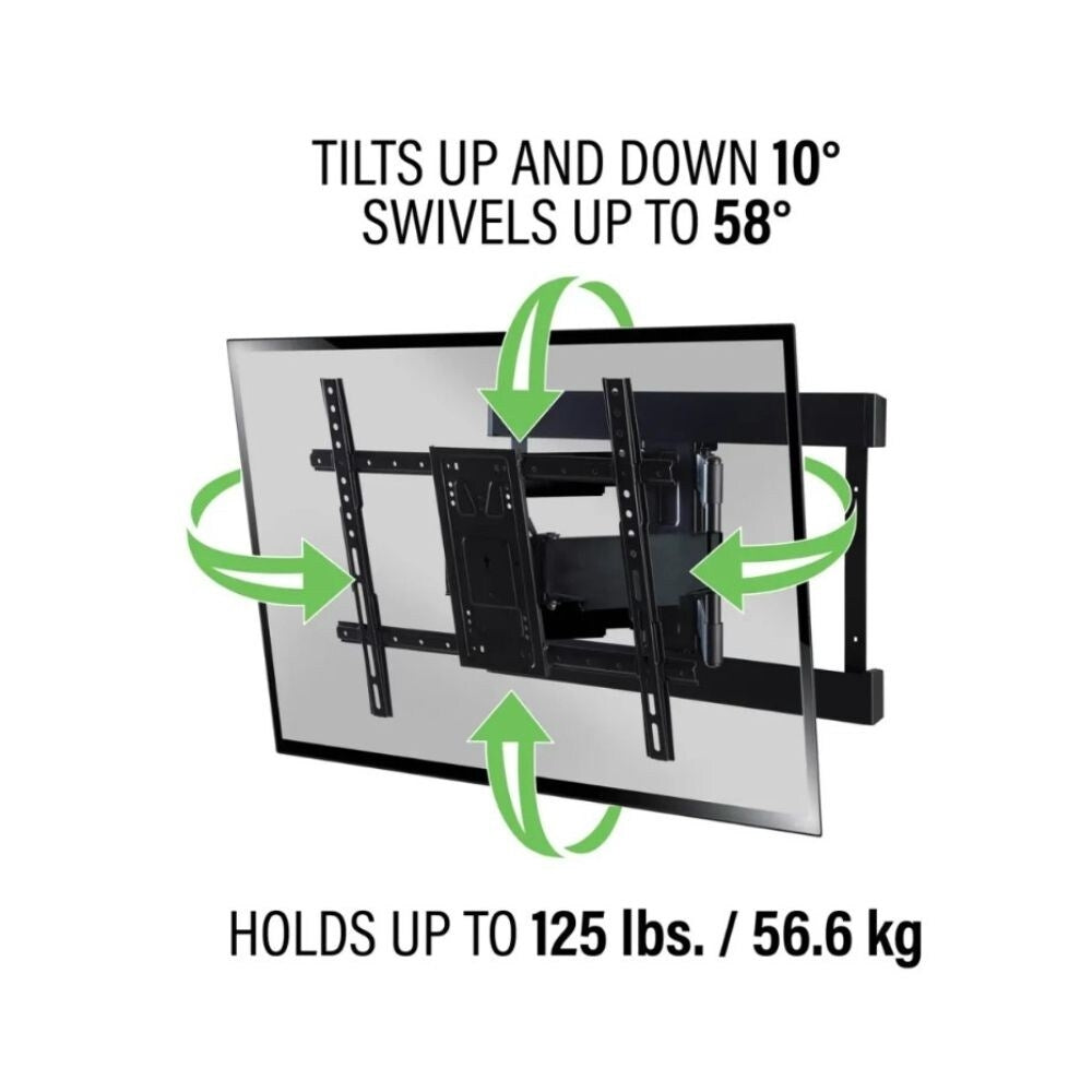 Sanus Premium VLFS820 SuperSlim Full Motion TV Mount for 40" to 90" TV Screens, Black  2