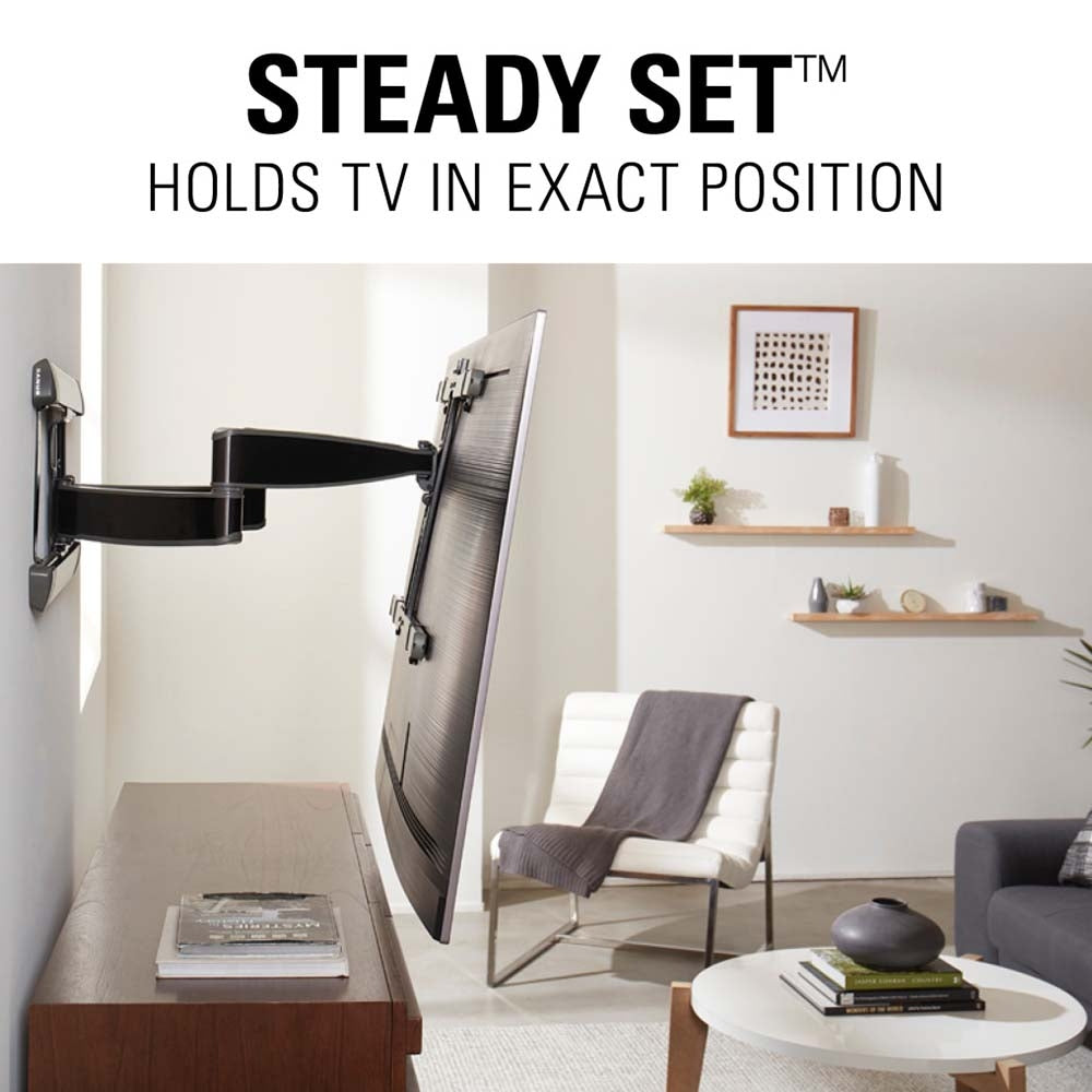 Sanus VLF728-B2 Premium Full Motion TV Wall Mount for 42" to 90" TVs, Black  3