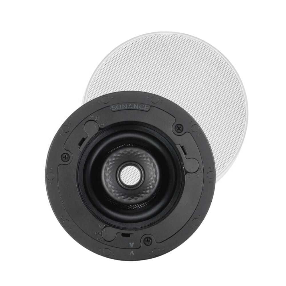 Sonance VX46R SST 4" Round Single Stereo Speaker With White Micro Trim Grille: EACH