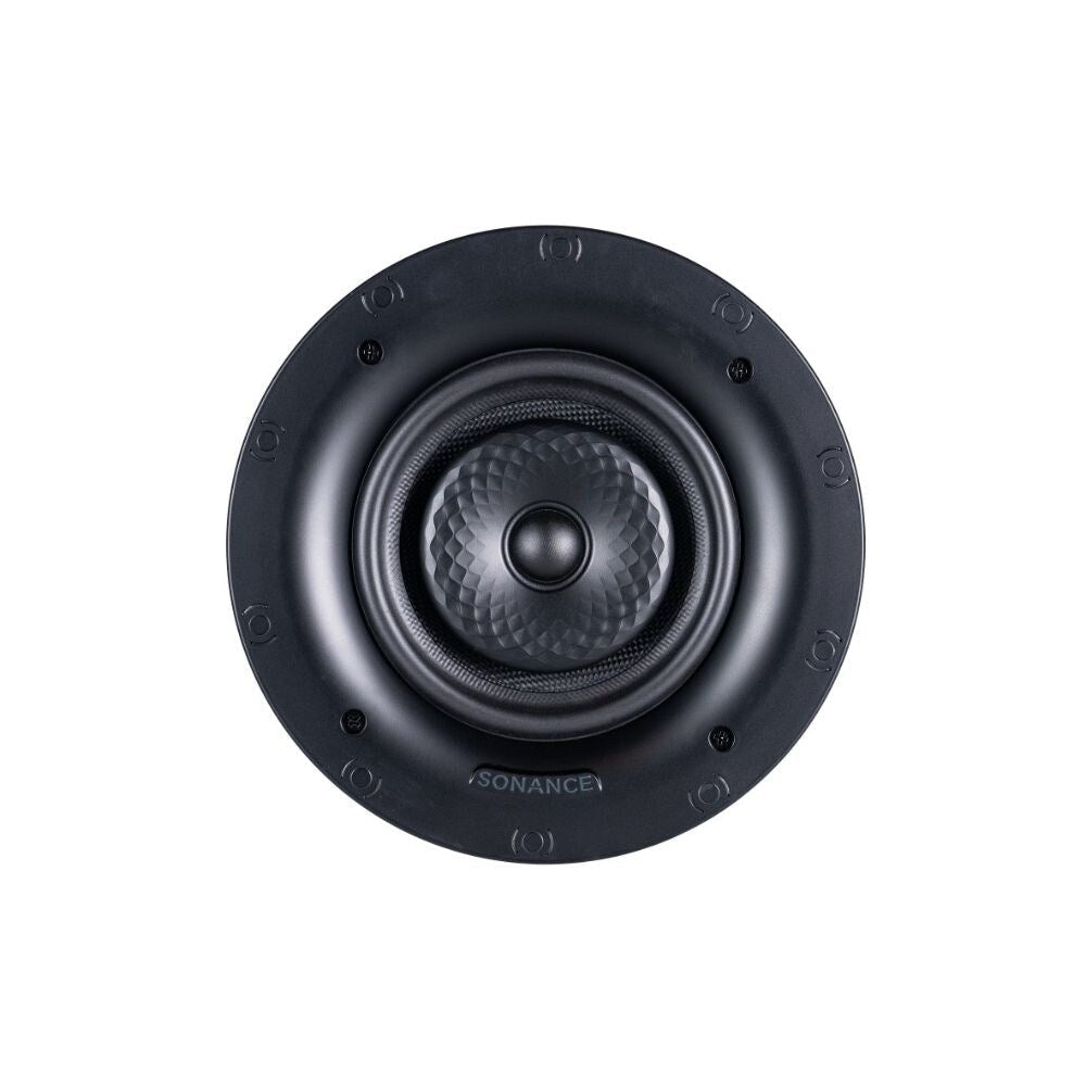 Sonance VX62R TL, 6" Round In Ceiling Thin Line Speaker With White Micro Trim Grille: PAIR 1