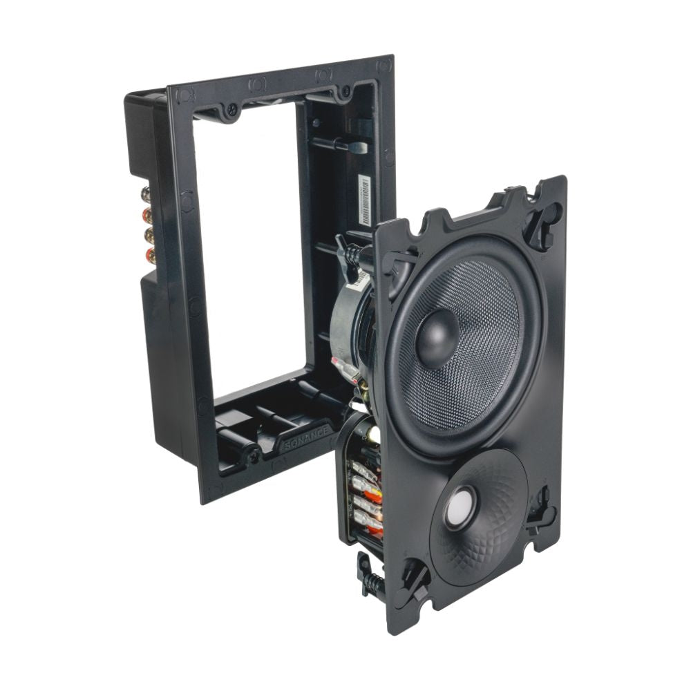 Sonance VX66 SST 6" Rectangle Single Stereo Speaker With White Micro Trim Grille: EACH 3