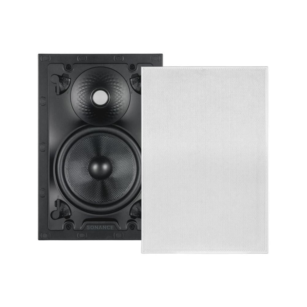 Sonance VX66 SST 6" Rectangle Single Stereo Speaker With White Micro Trim Grille: EACH