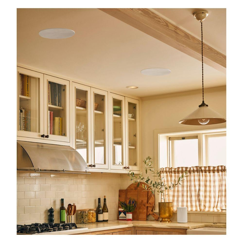 Sonos Architectural 8" In Ceiling Speaker By Sonance, White: PAIR 4