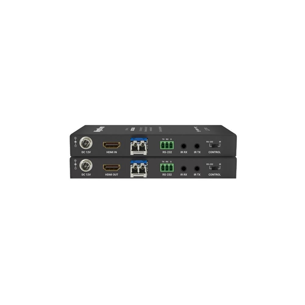 WyreStorm 4K 4:4:4 Bi Directional IR or RS-232 Over OM3 Multimode Fibre Extender Set 1