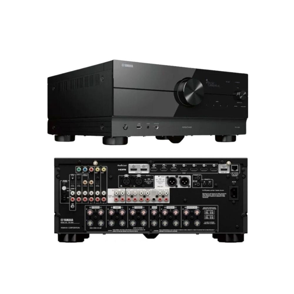 Yamaha AVR-VP4-SUB 5.1 Surround Sound Bundle With Yamaha RXA-6A AVR, Three VP42R Round In-Ceiling Speakers, Two VX46R Round Surround In-Ceiling Speakers and S10i 10" Active Subwoofer: SET 3