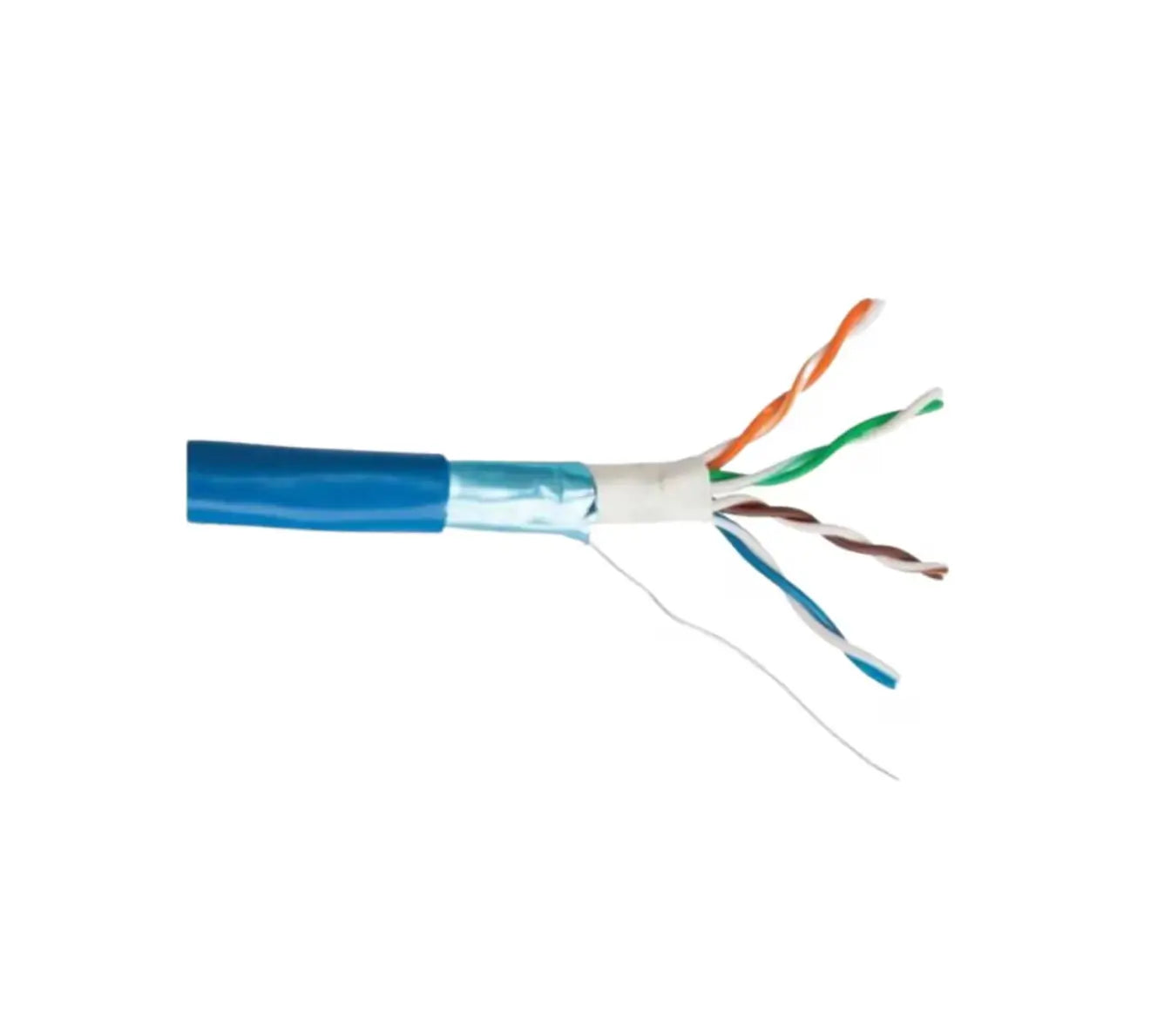SCP Hybrid CAT5E or CAT6, 24AWG HDPE Insulated Cable, Blue Jacket: 152M ON REEL