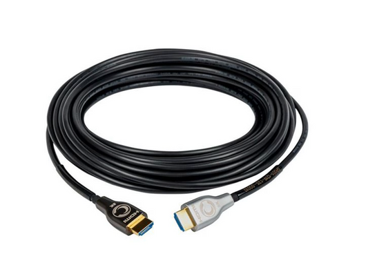Cleerline 8K HDMI Active Optical Cables, Black Jacket: 5m to 60m
