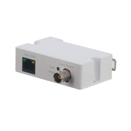 Dahua Ethernet and PoE Extender Transmitter Module Over Coax, Camera Side, White 