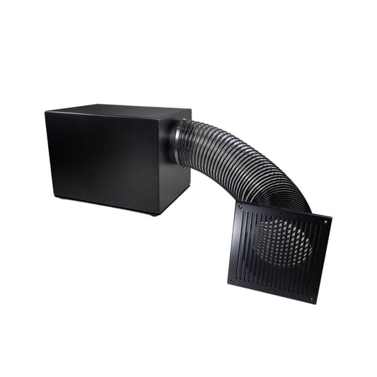 James 15" PowerPipe Passive BandPass Subwoofer, Marine and Outdoor IP65 Rated With TK8S-10X10-4 Architectural Toe Kick 