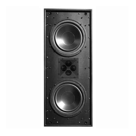 James 3 Way Dual 8" LCR In-Wall Speaker With Quad Tweeter Array and Borderless White Grille: EACH