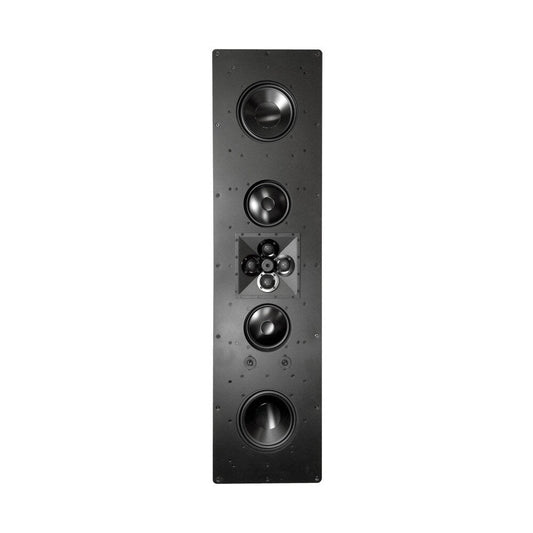 James 3 Way LCR Front Channel In-Wall Speaker, Bi-Amp Ready, Beryllium Quad Tweeter Array, 4&Omega;, White Grille: EACH