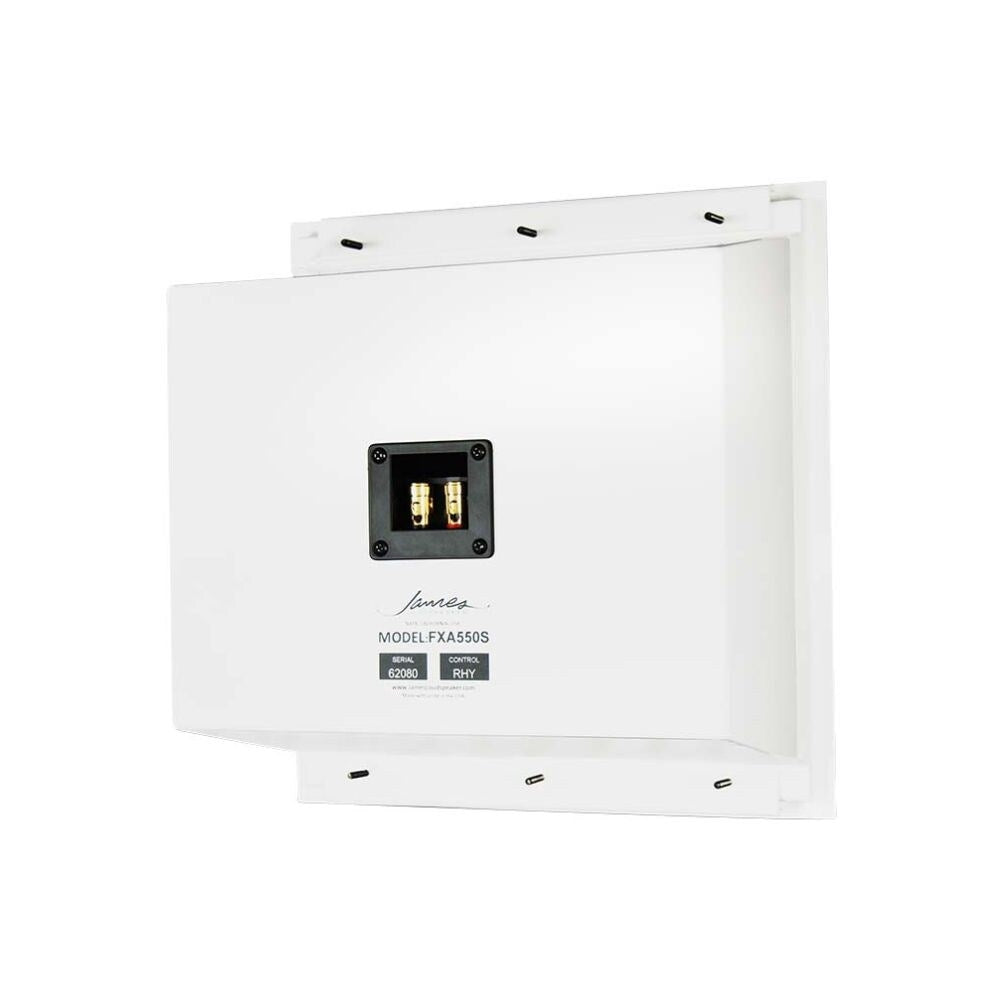 James 5.25" 3 Way Angled Baffle In-Wall or In-Ceiling Speaker, Dual 5.25" Woofer, Two 3.5" Mids, One BE Tweeter and White Grille: EACH 2