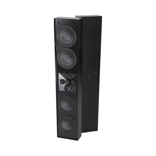 James 6.5" 3 Way 4" Depth Under Eave Outdoor Speaker With Titanium Dome Quad Array Tweeter: EACH