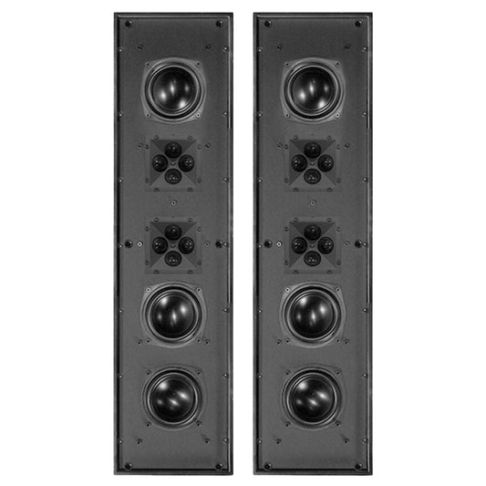James QX-SPL3-CS Centergy 3" Left, Right, Centre In-Wall Soundbar With White and Custom Options Grille: PAIR
