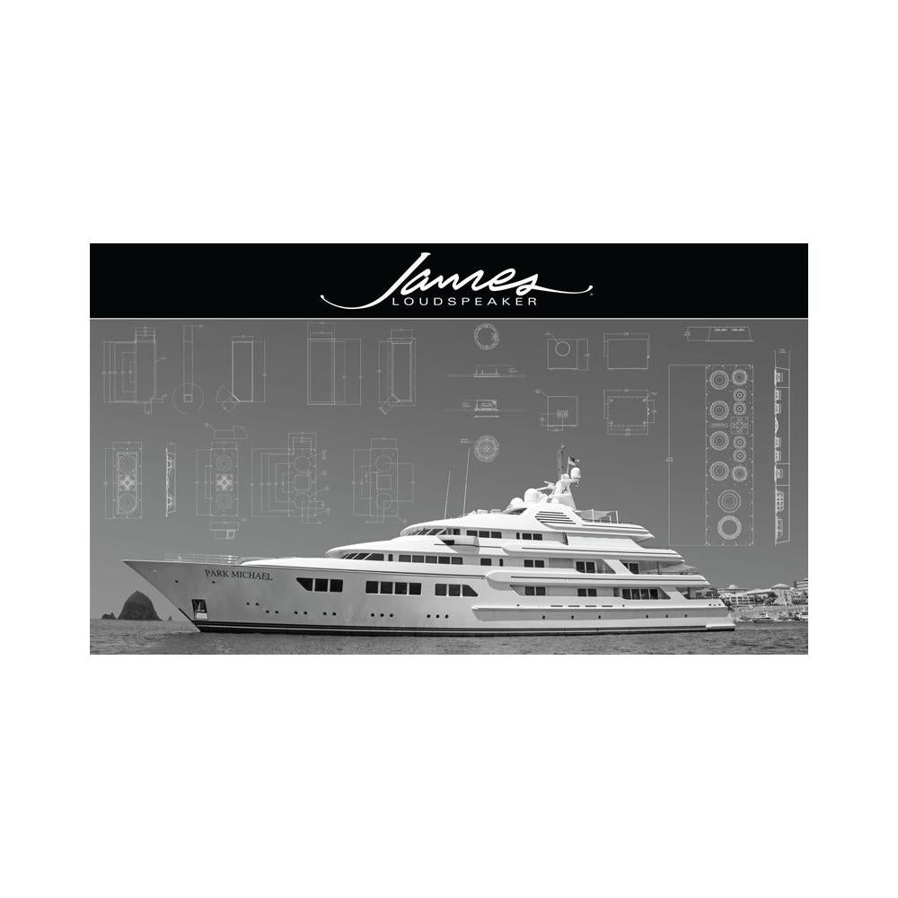 James QX-SPL5-M 5" Marine Grade 2.1 Channel Left Right Channel and Subwoofer In-Wall Soundbar, With Custom Width Options and White Grille: EACH 1