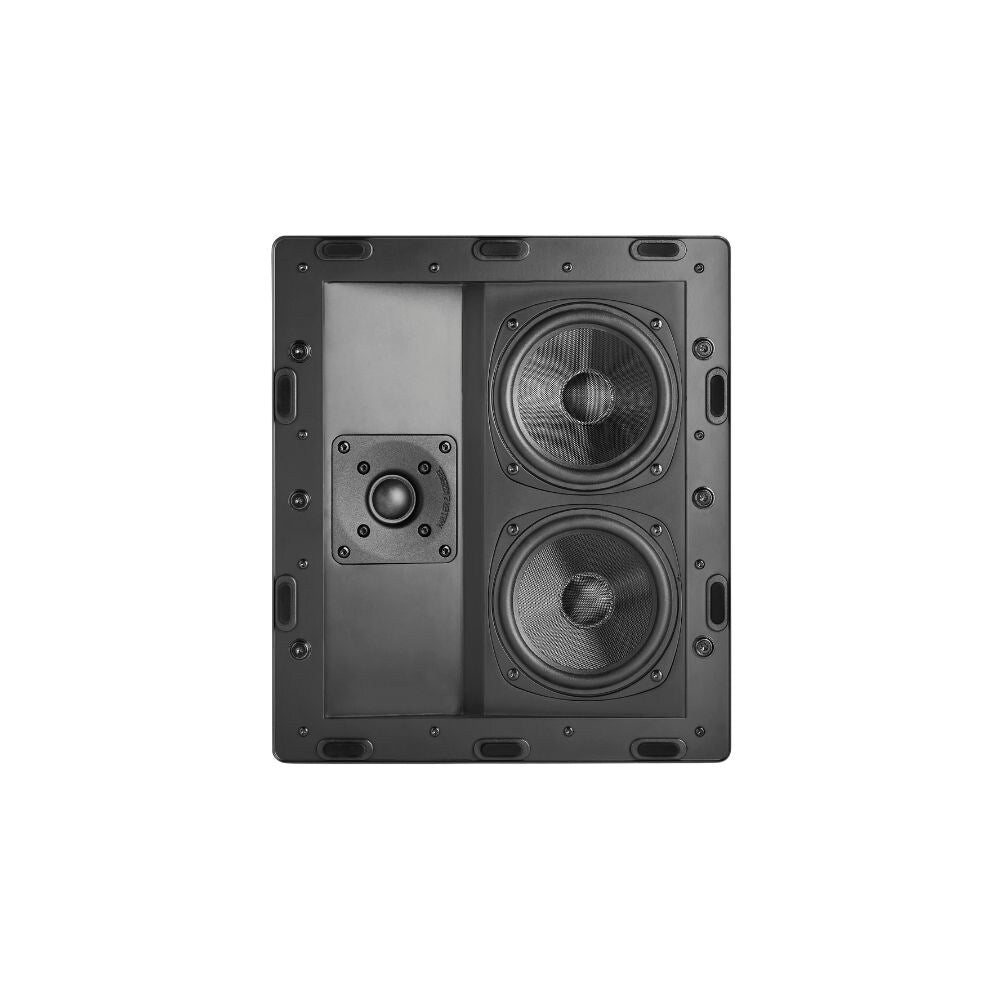 M&K Sound IW150A In Wall or In Ceiling Speaker, Satin Black With White Grille: EACH