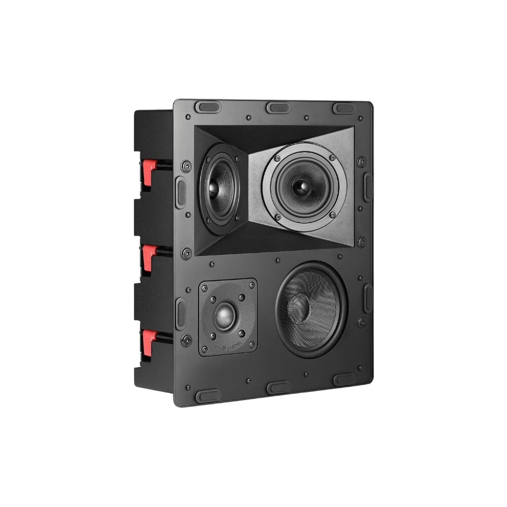 M&K Sound IW150T Tripole In Wall Surround Speakers, Satin Black With White Grille: PAIR 1