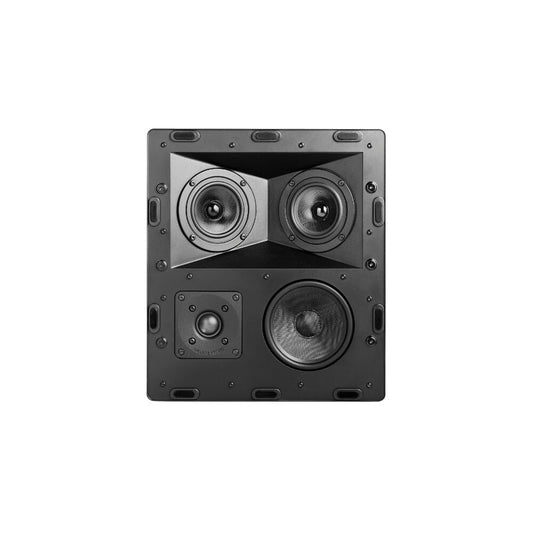 M&K Sound IW150T Tripole In Wall Surround Speakers, Satin Black With White Grille: PAIR
