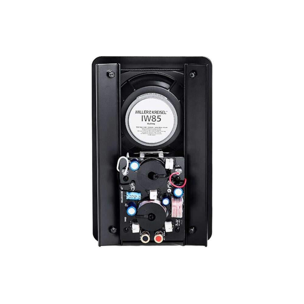 M&K Sound IW85 In Wall or In Ceiling Speaker, Black With White Grille: EACH 2