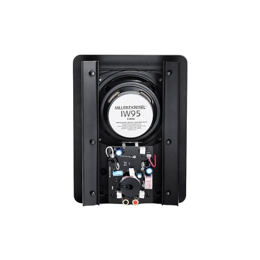 M&K Sound IW95 In Wall or In Ceiling Speaker, Black With White Grille: EACH 2