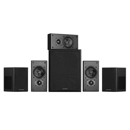 M&K Sound Movie5.1 Surround Sound Set Comprising Three K50 For LCR, Two K40T and One V8, Black: SET
