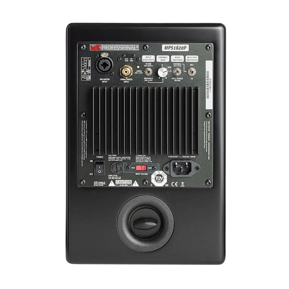 M&K Sound MPS1620P Studio Monitor With Dual Channel Power Amplifiers, Satin Black: EACH 3