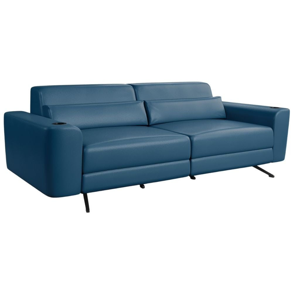 Moovia Alpha Essentials 2 or 4 Seat Cinema Sofa with Middle Arm in Dekoma Sorono Velvet 8