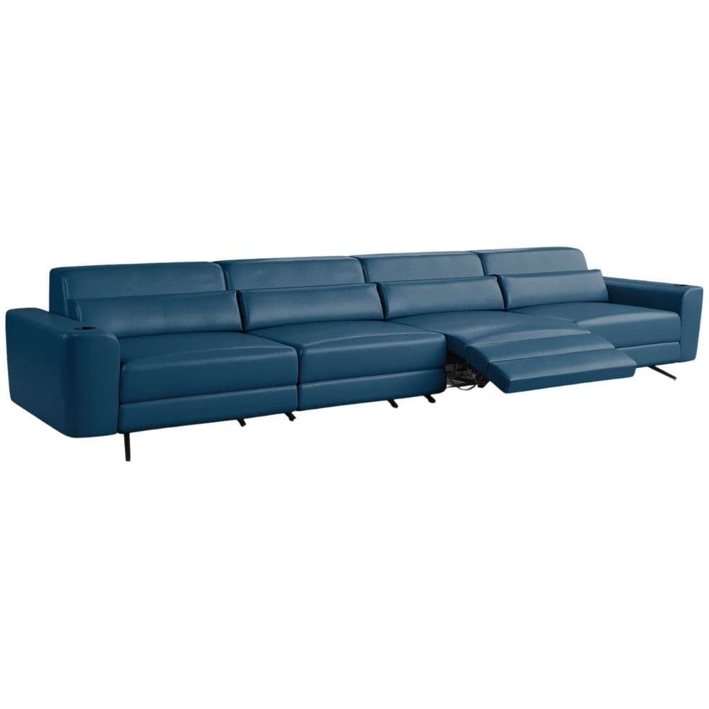 Moovia Alpha Essentials 2 or 4 Seat Cinema Sofa with Middle Arm in Dekoma Sorono Velvet 7