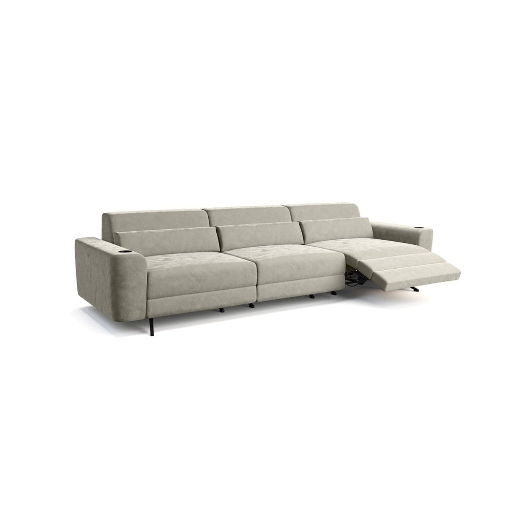 Moovia Alpha Essentials 2 or 4 Seat Cinema Sofa with Middle Arm in Dekoma Sorono Velvet 1